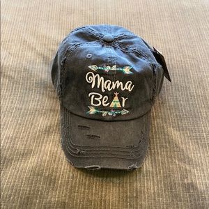 Mama Bear Distressed ballcap